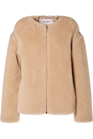 Max Mara Panno Wool Blend Collarless Jacket