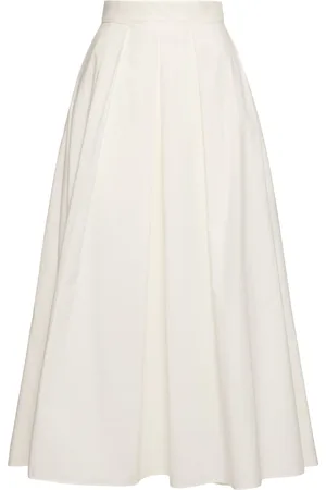 Elie saab Poplin Midi Skirt