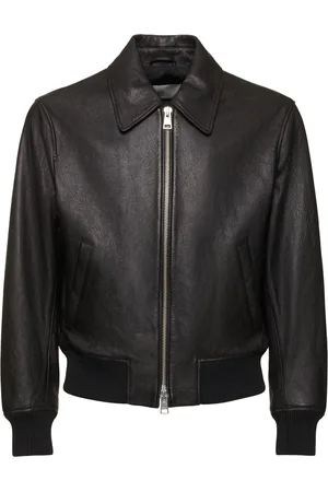 Ami Leather Zip Jacket