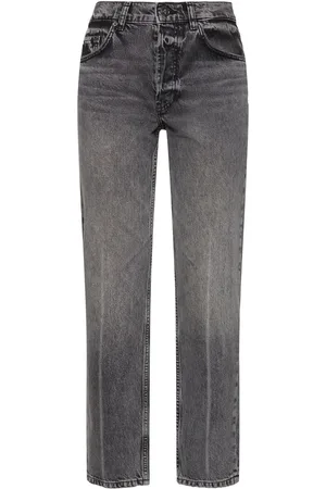 ANINE BING Kate Mid Rise Denim Straight Jeans