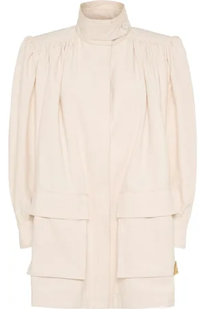 Chloé Slubbed Cotton Canvas Jacket