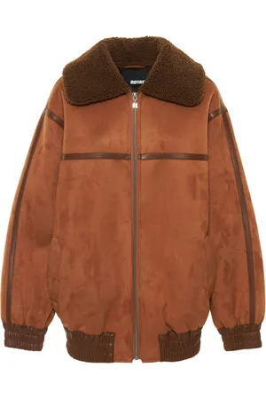 ROTATE Faux Shearling Bomber Jacket