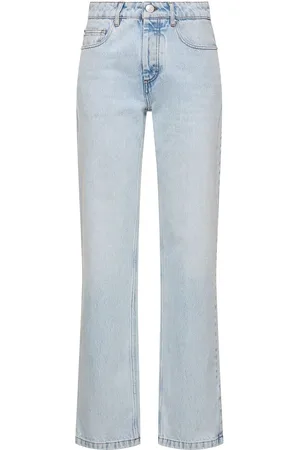 Ami Straight Mid Rise Cotton Jeans