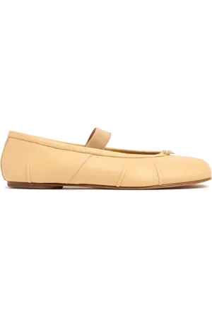 Maison Margiela 10mm Tabi Leather Ballerina Flats