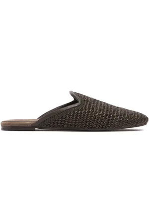 Brunello Cucinelli 10mm Raffia Loafers