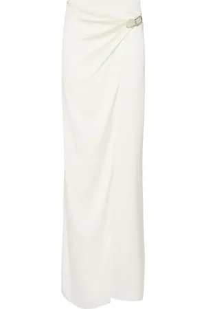 Tom Ford Double Silk Satin Maxi Wrap Skirt