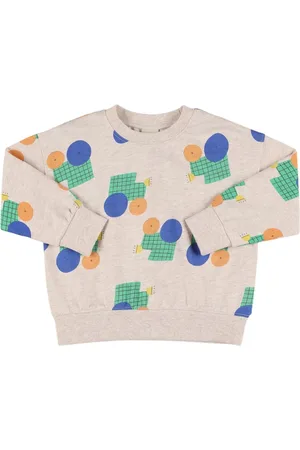 Jelly Mallow Tractor Printed Cotton Sweatshirt