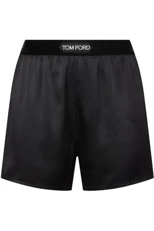 Tom Ford Logo Silk Satin Mini Shorts
