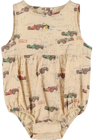 Konges Sløjd Printed Woven Stretch Cotton Romper