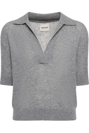 Khaite Shrunken Jo Cashmere Blend Sweater