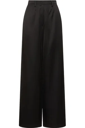 FORTE FORTE Viscose & Wool Faille Palazzo Pants