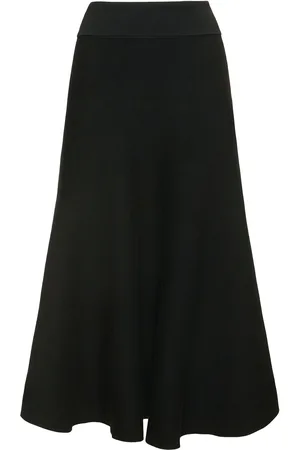 The Frankie Shop Gabrielle Viscose Blend Knit Midi Skirt