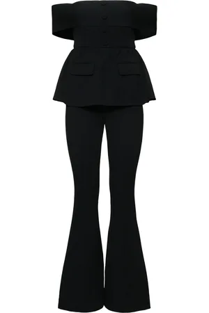 Self-Portrait Crepe Off-the-shoulder Jumpsuit