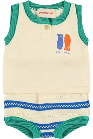 Bobo Choses Cotton Knit Tank Top & Shorts