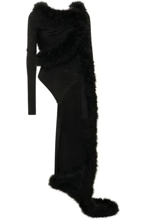 The Attico Sheer Jersey Long Sleeve Bodysuit
