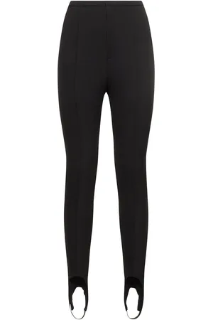 Serafini Stretch Jersey Skinny Pants W/ Stirrups