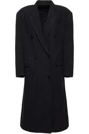 Marant Etoile Lexana Double Breast Wool Blend Coat