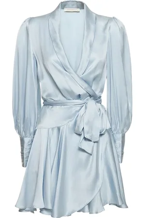 ZIMMERMANN Silk Wrap Mini Dress