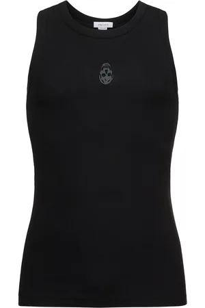Alexander McQueen Logo Detail Jersey Tank Top