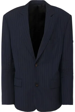 Balenciaga Pinstriped Wool Blazer