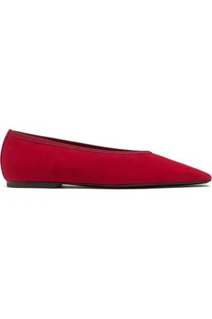 Totême 10mm Minimalist Suede Ballerinas