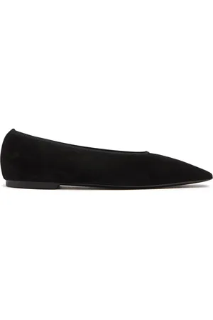 Totême 10mm Minimalist Suede Ballerina Flats