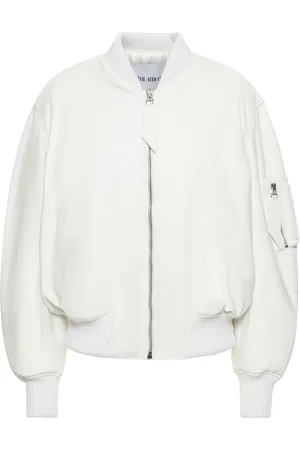 The Attico Anja Napa Leather Bomber Jacket