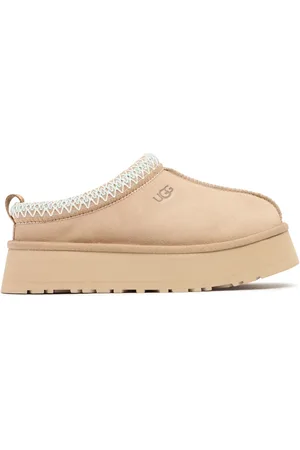 UGG 44mm Tazz Shearling Platform Loafers
