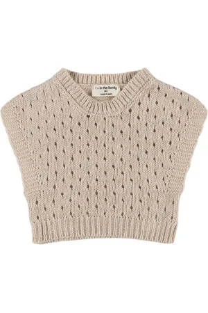 1+ IN THE FAMILY Cotton & Linen Knit Top