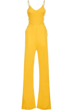 Dundas Jersey Side Laces Flared Jumpsuit