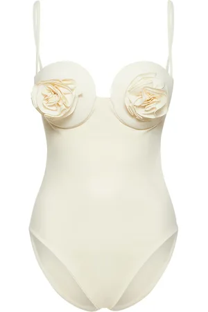 MAGDA BUTRYM 3d Flower Jersey One Piece Swimsuit