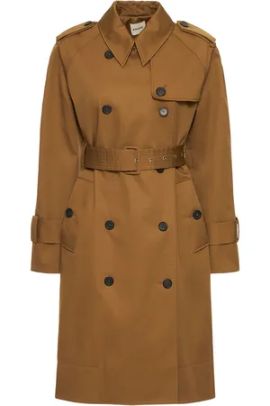 Khaite Spellman Cotton Twill Trench Coat