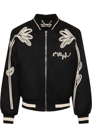 ROUGH. Floral Varsity Jacket