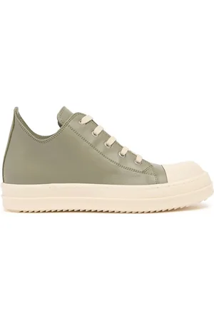 Rick Owens Low Sneaks Leather Lace-up Sneakers