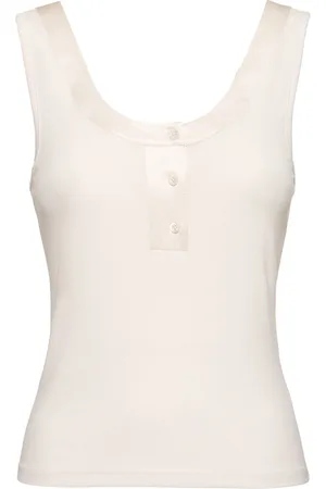 Frame The Satin Trim Tank Top
