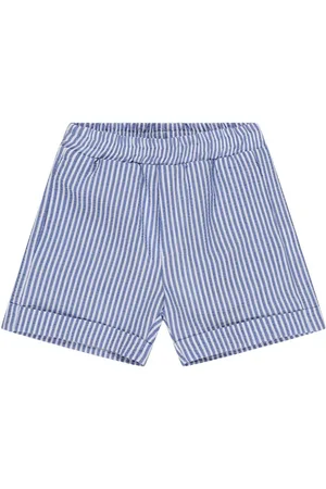 MONNALISA Striped Cotton Shorts