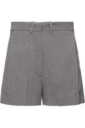 Low Classic Low Rise Wool Blend Bermuda Shorts