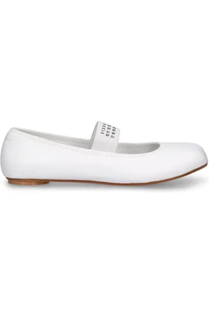Maison Margiela Logo Print Ballerinas