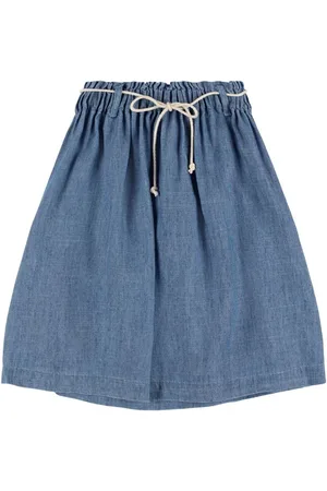 Babe & Tess Lyocell & Linen Denim Skirt