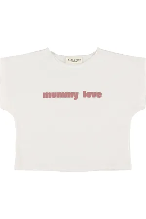 Babe & Tess Printed Cotton Blend T-shirt