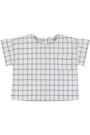 Babe & Tess Check Cotton Blend Shirt