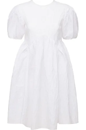 Cecilie Bahnsen Beatrice Cloqué Backless Mini Dress