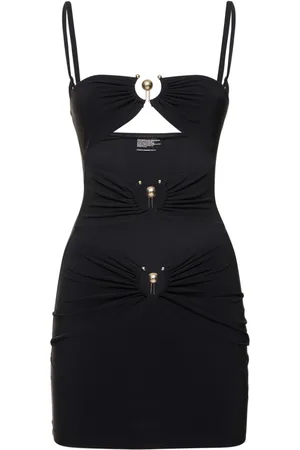 CHRISTOPHER ESBER Pierced Orbit Cutout Jersey Mini Dress