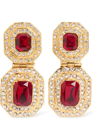 Alessandra Rich Crystal Drop Earrings
