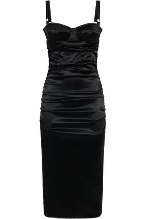 Dolce & Gabbana Stretch Satin Midi Dress