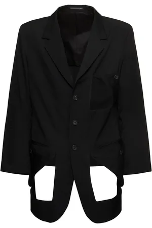YOHJI YAMAMOTO Diagonal Button Wool Jacket