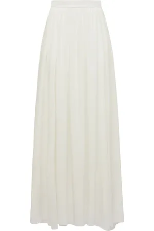 Elie saab Silk Chiffon Long Skirt