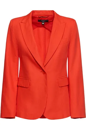 Max Mara Quito Cotton & Linen Canvas Wide Jacket