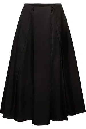 Abadía Elodie Draped Maxi Skirt