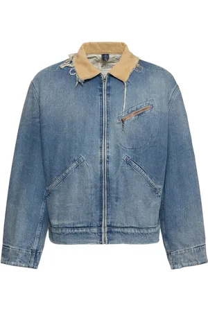 Maison Margiela Cotton Denim Workwear Zip Jacket
